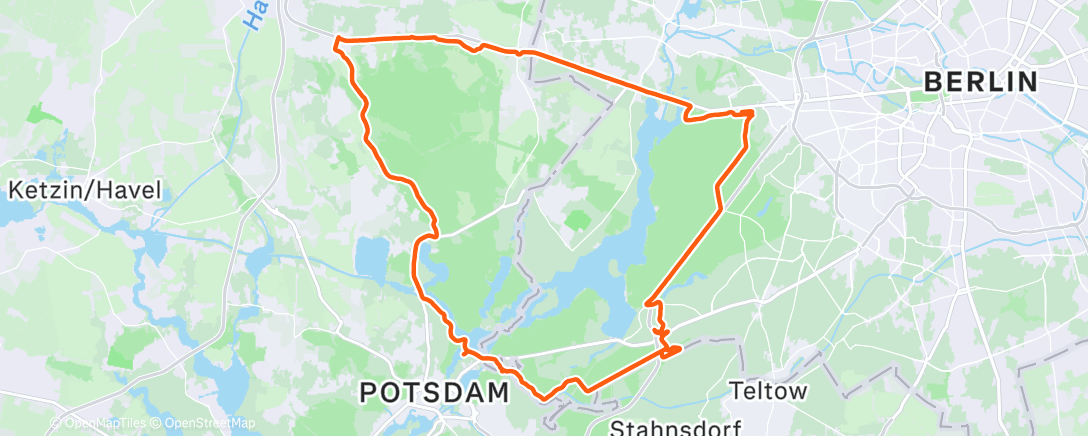 Карта физической активности (Fahrt am Nachmittag)