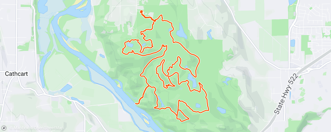 Map of the activity, Long Endurance run [Lord Hill]