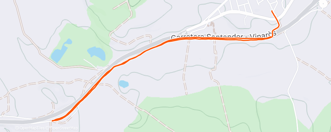 Map of the activity, Carrera de mañana