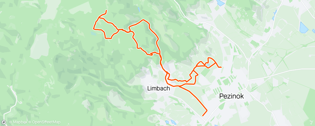 活动地图，Sessione di mountain biking mattutina