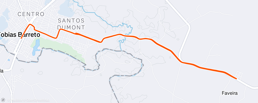 Map of the activity, Morning Run