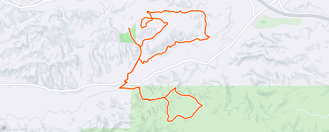 Map of the activity, Morning Trail Run