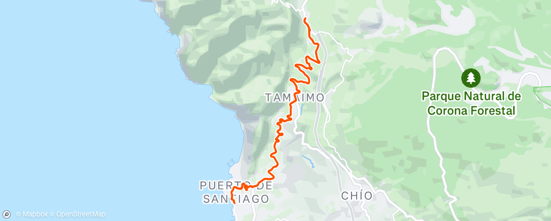 Map of the activity, Santiago del Teide ✅