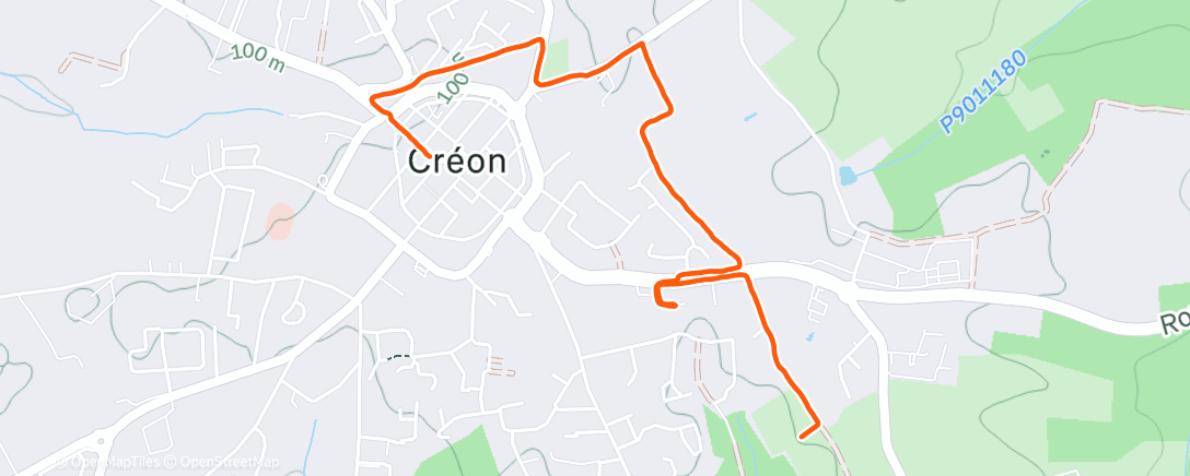 「Course à pied dans l'après-midi」活動的地圖