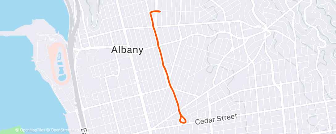 Map of the activity, Lunch Run