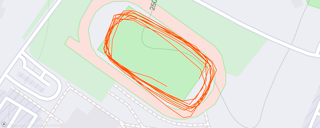 Map of the activity, Afternoon Run