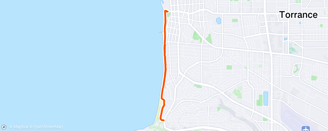 Map of the activity, Walked along a he strand while A at Soccer camp