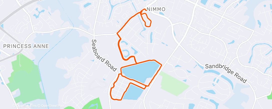 Map of the activity, Lunch Run
