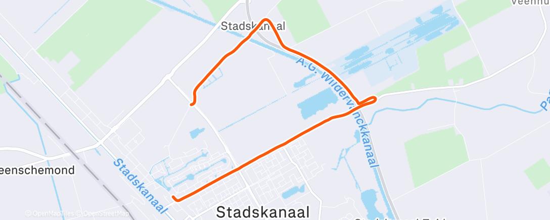 Map of the activity, Ochtendloop