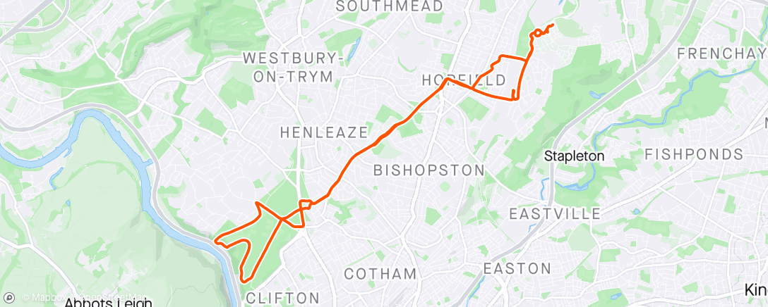Mapa de la actividad (Sunday Long Run)