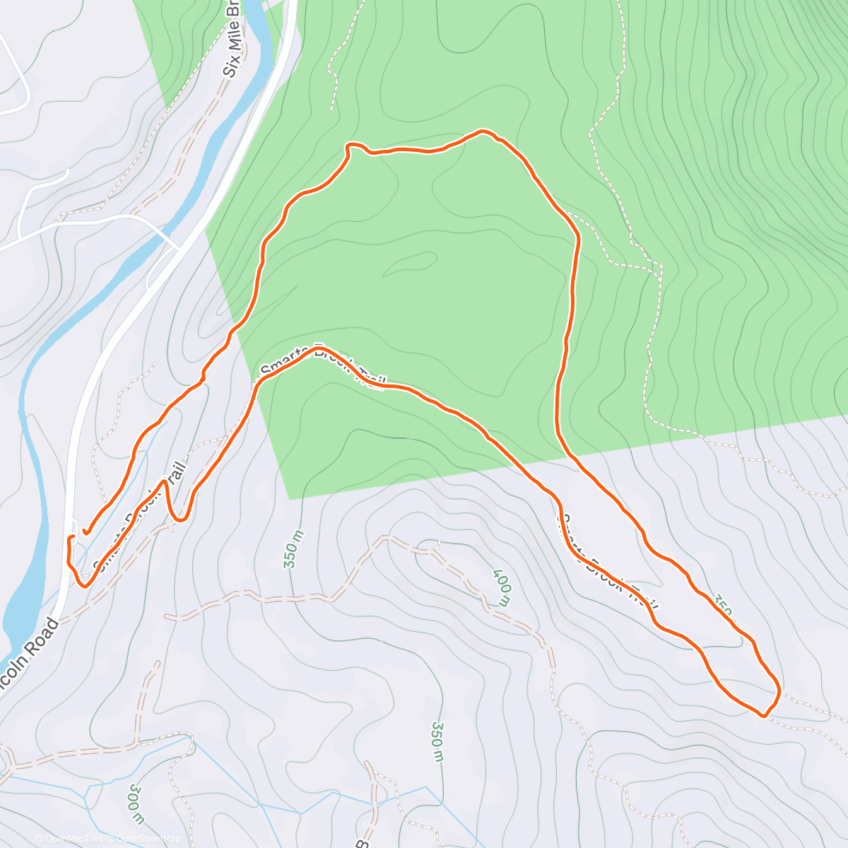 Map of the activity, Smarts on Solstice with Spouse