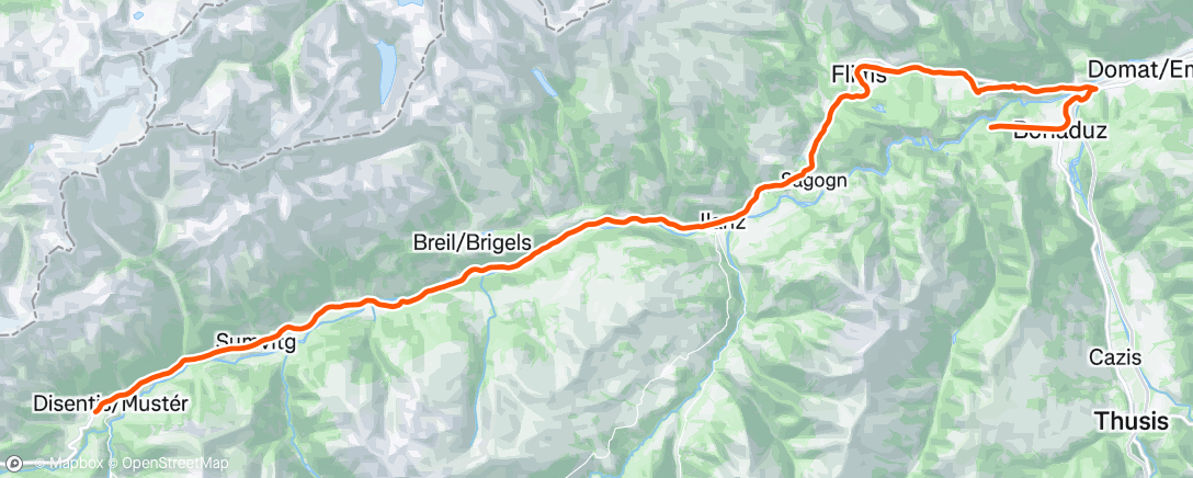 Map of the activity, Fahrt am Nachmittag