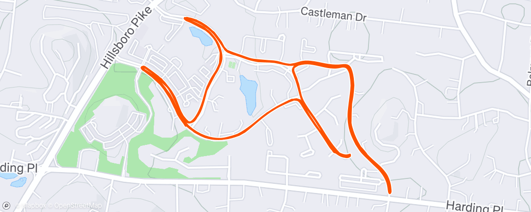 Map of the activity, Afternoon Ride
