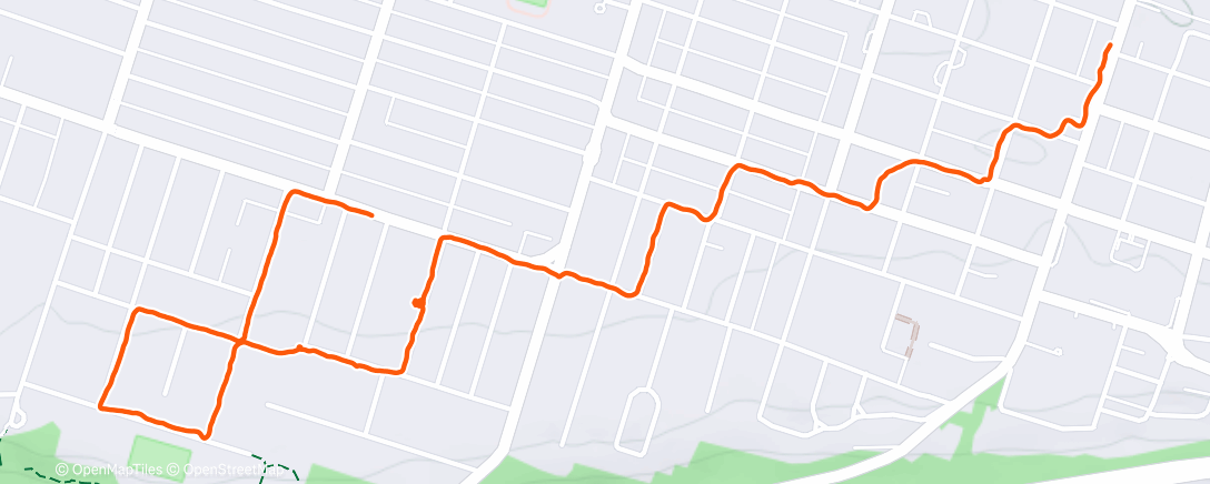 Map of the activity, Afternoon Walk
