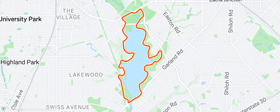 Map of the activity, Lunch Ride