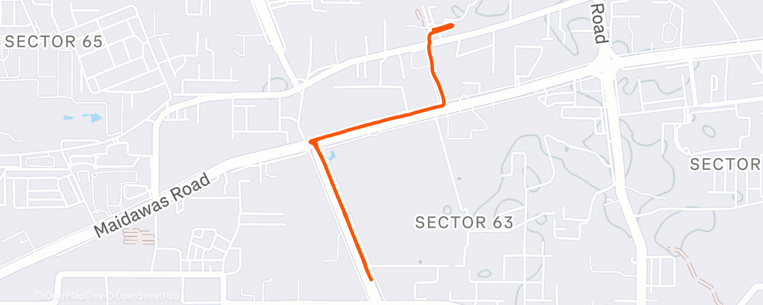 Map of the activity, Cool down