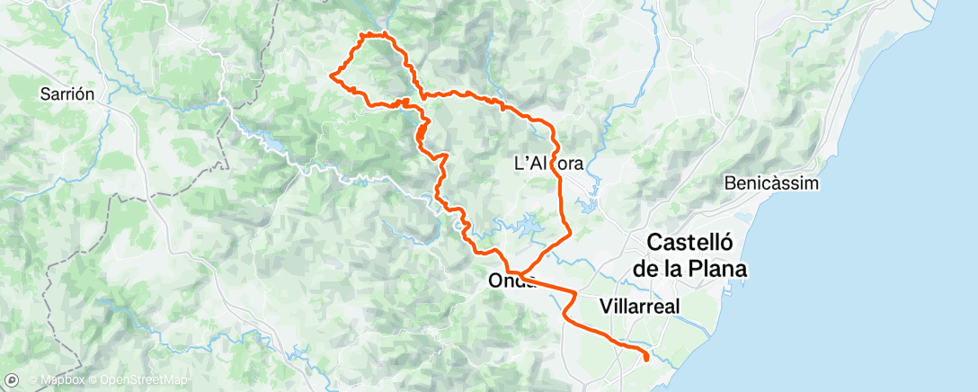 Map of the activity, Remolcador - San Bartolomé - Castillo
