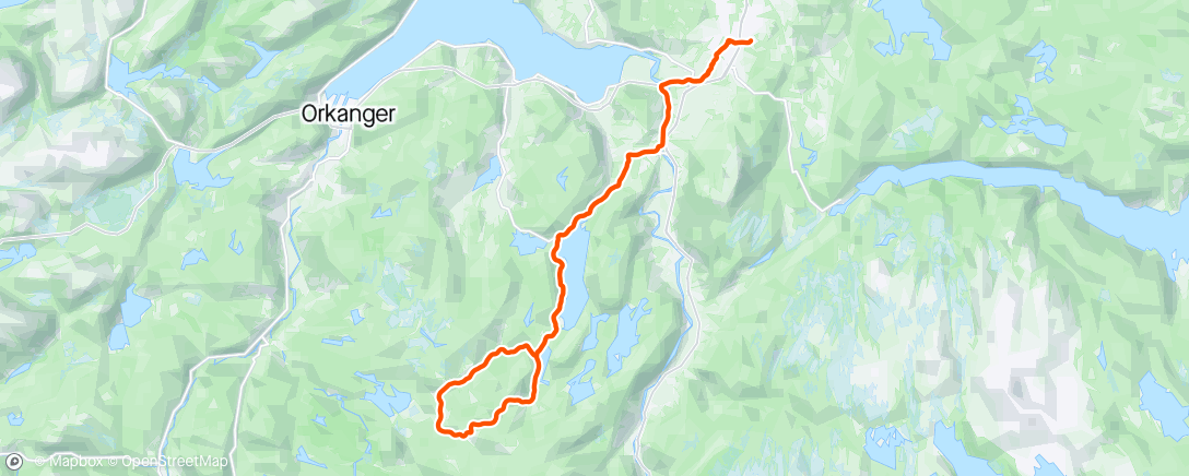 Map of the activity, Gåsbakken