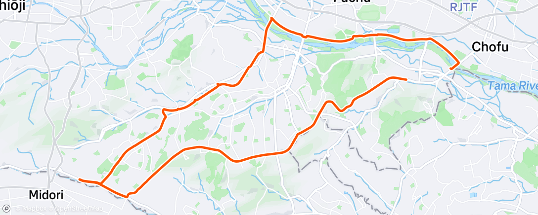 Map of the activity, Morning Ride