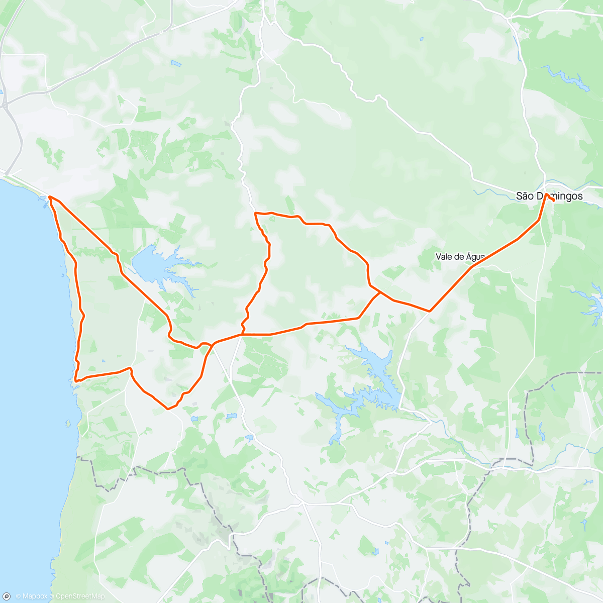 Karte der Aktivität „São Torpes, Porto Côvo”