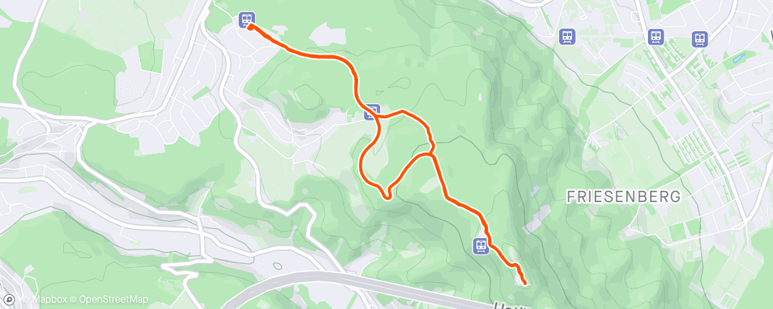 Map of the activity, Morning Walk