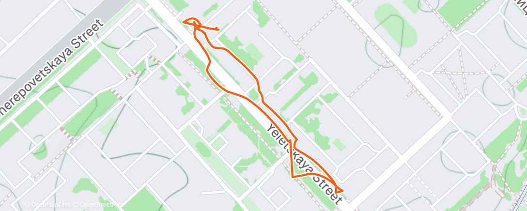 Map of the activity, Afternoon Walk