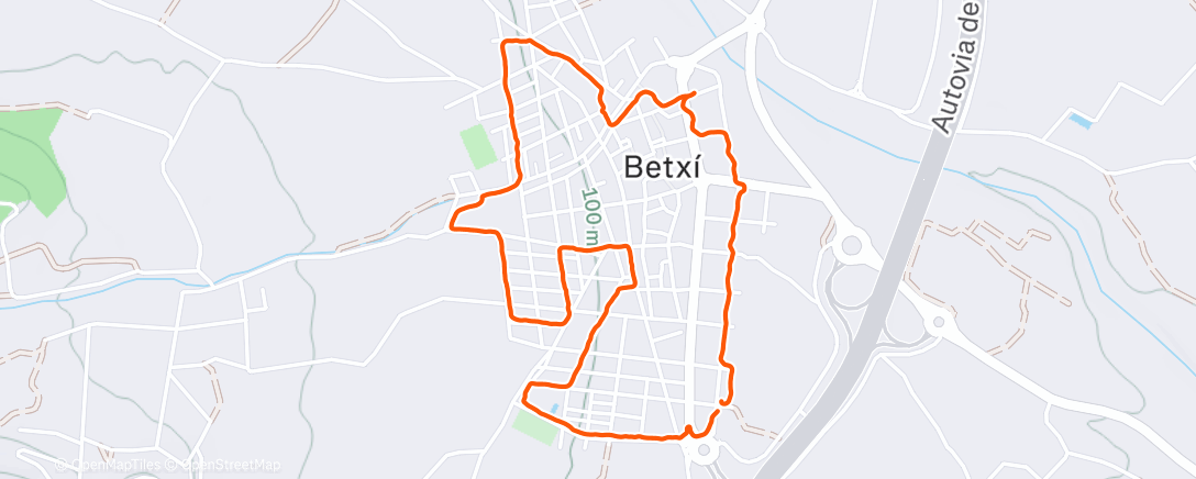 Карта физической активности (Caminata de noche)