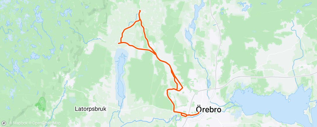 Carte de l'activité Lunch Ride