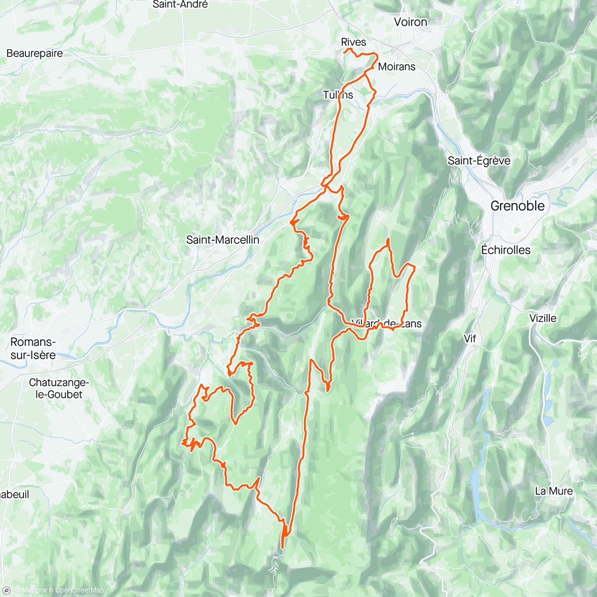 Map of the activity, Ride avec the TEAM et dans le plus beau massif du monde #vercors