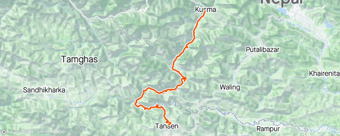 Map of the activity, Kushma- Tansen