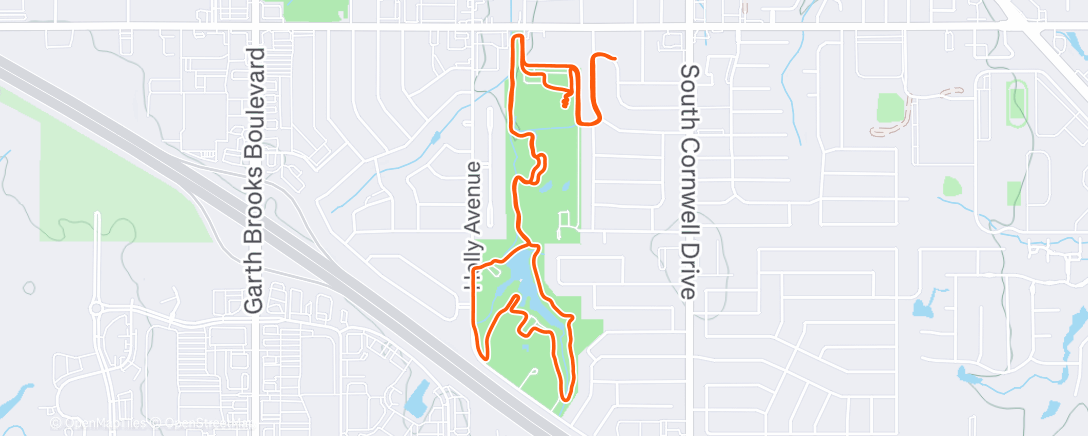 Map of the activity, Morning Run