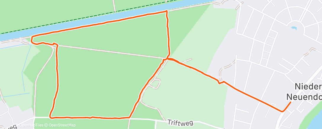 Map of the activity, Lunch Walk