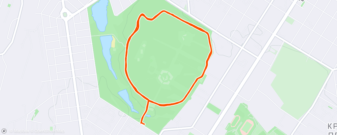 Map of the activity, По парку во 2 зоне