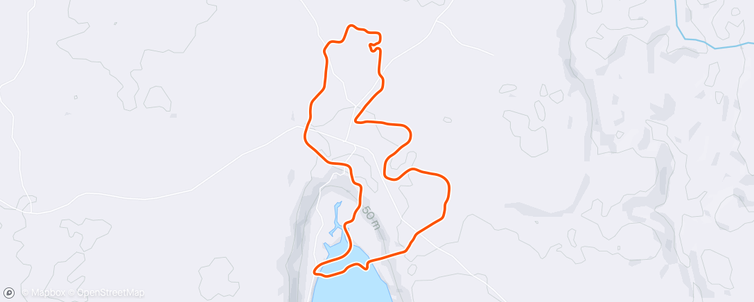 Карта физической активности (Zwift - Electric Loop in Makuri Islands)