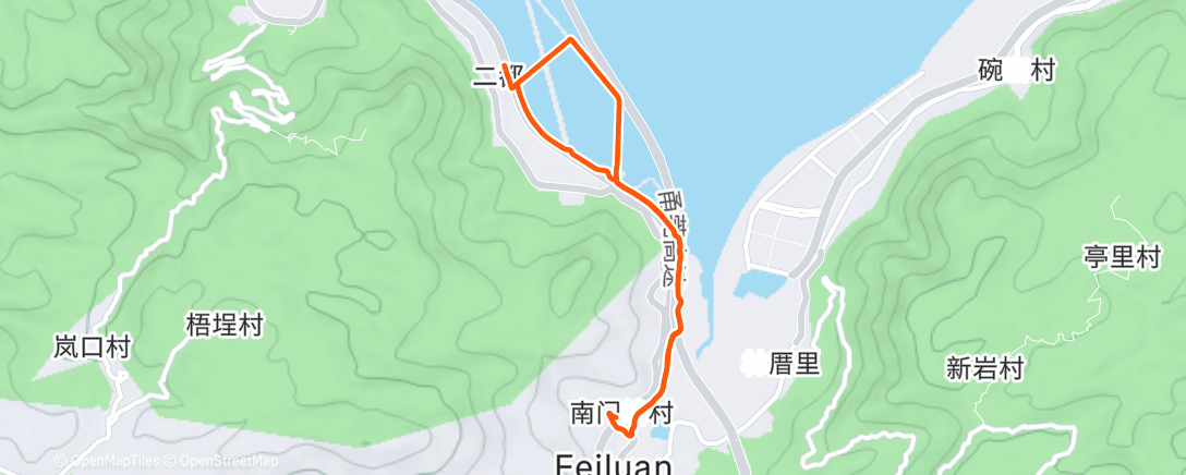 Карта физической активности (Ningde - Morning Run)