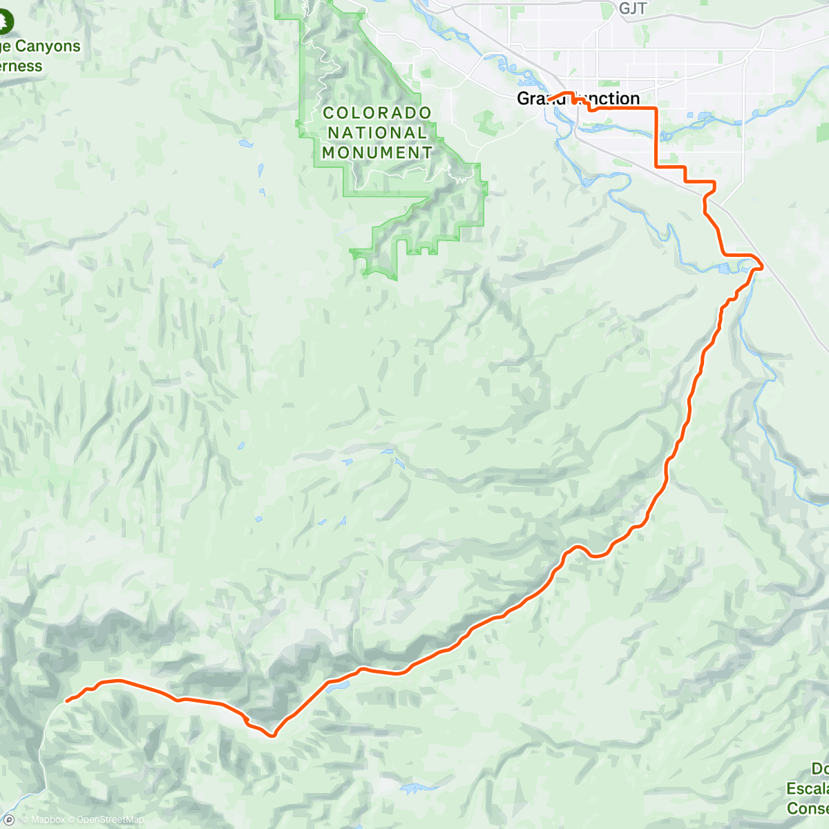 Map of the activity, Couch to 130 miles part 2