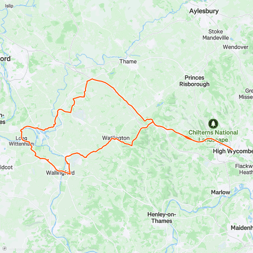 Route 1 Wallingford -Sunday club run | 89.1 km Cycling Route on Strava