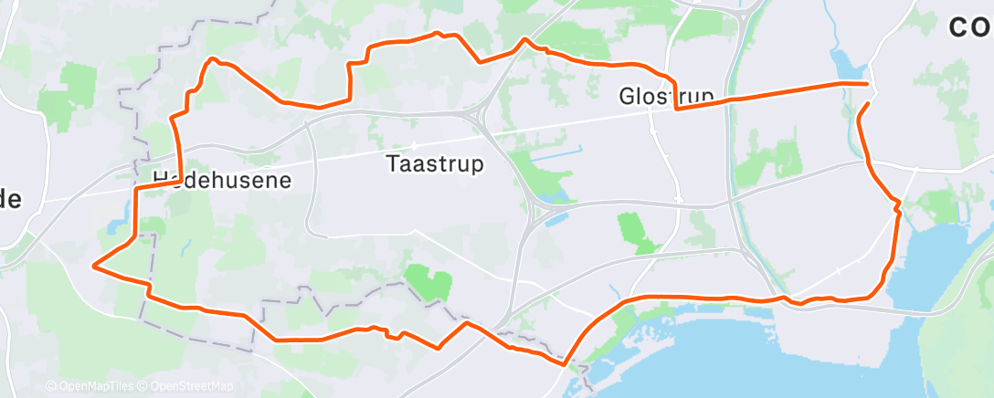 Map of the activity, Morning Ride