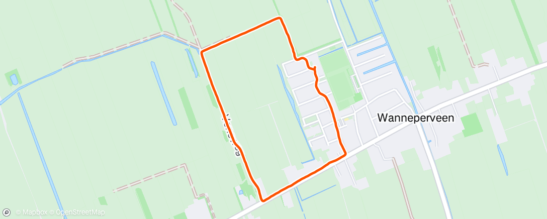 Map of the activity, Avondloop