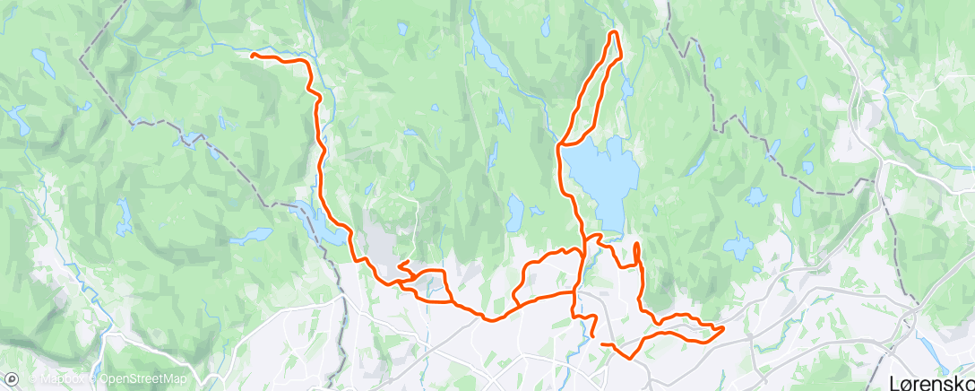 Map of the activity, Tirsdag