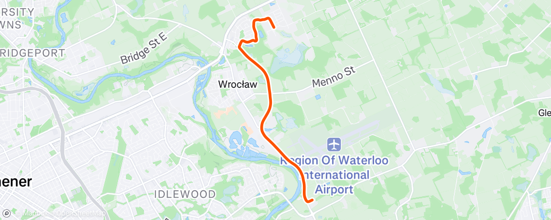 Map of the activity, Dropping car off at airport for parents