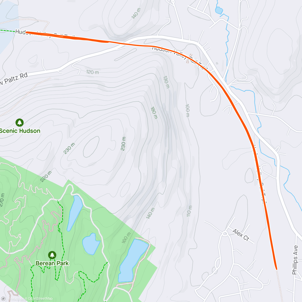 Map of the activity, The run that wasn't