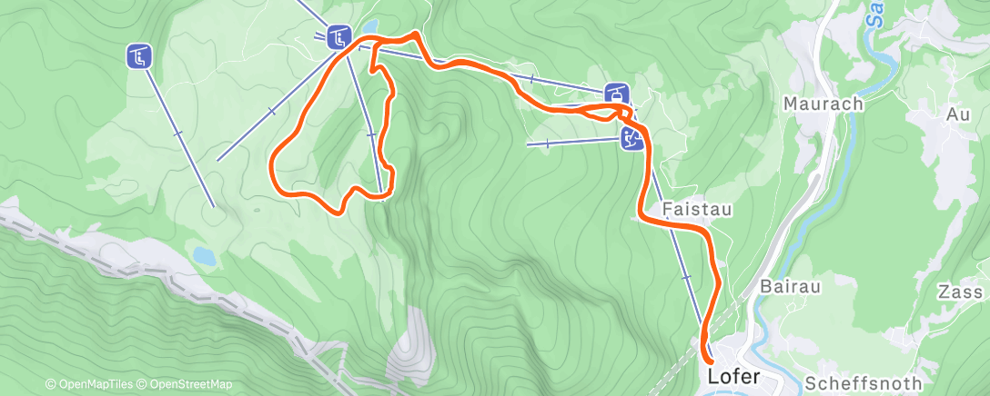 Map of the activity, Skitour am Morgen