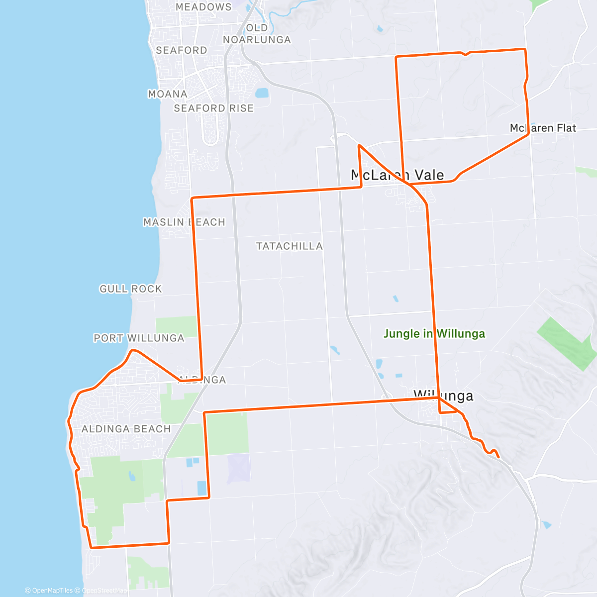 Map of the activity, TDU Race day 1 😎🇦🇺
