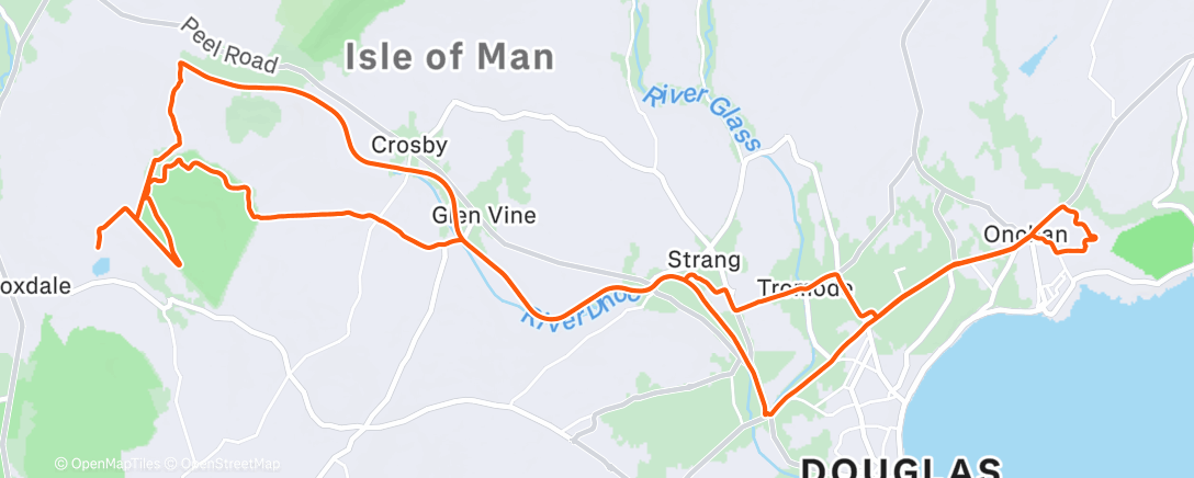 Map of the activity, Morning Gravel Ride