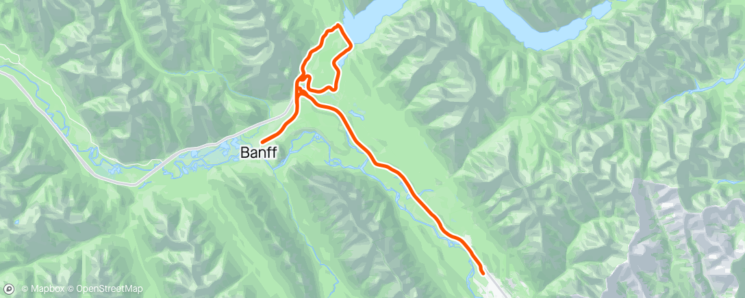 Map of the activity, Road cycling