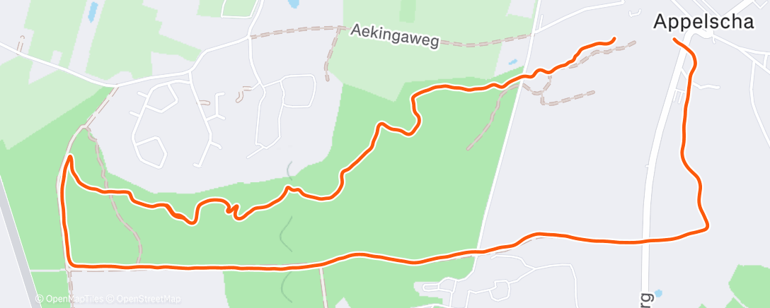 Карта физической активности (Bosberg rondje)