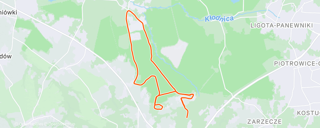 Map of the activity, Wybieganie 18k ❄️