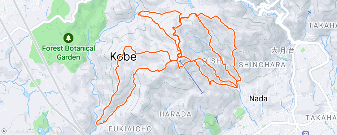 Map of the activity, Kobe trail, Fulminazione TOTALE⚡️😂
