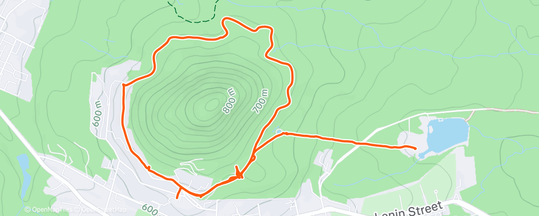Map of the activity, Lunch Walk